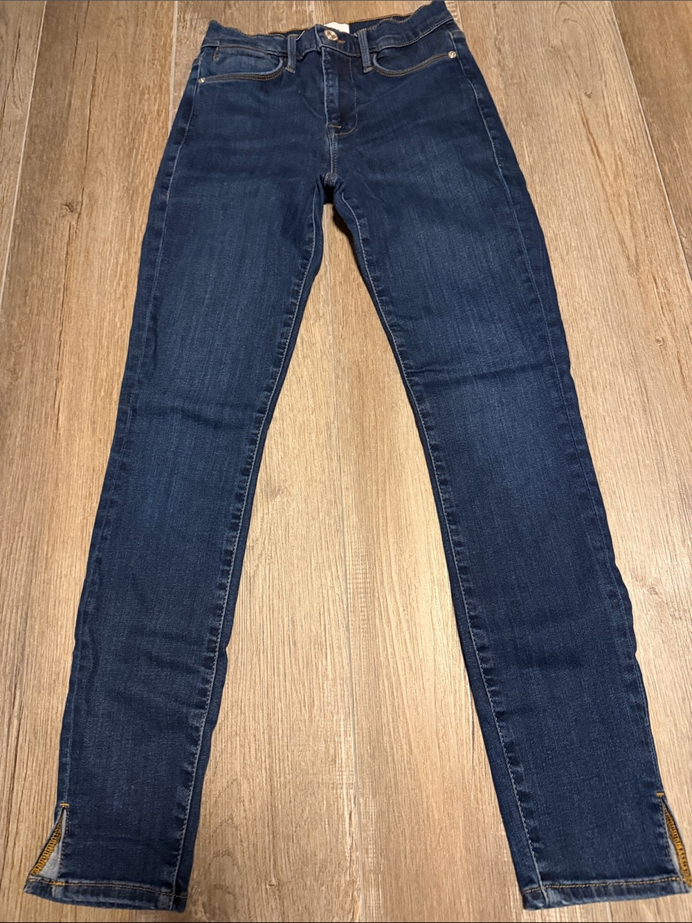 Frame Le High Skinny jeans Dark Blue Wash